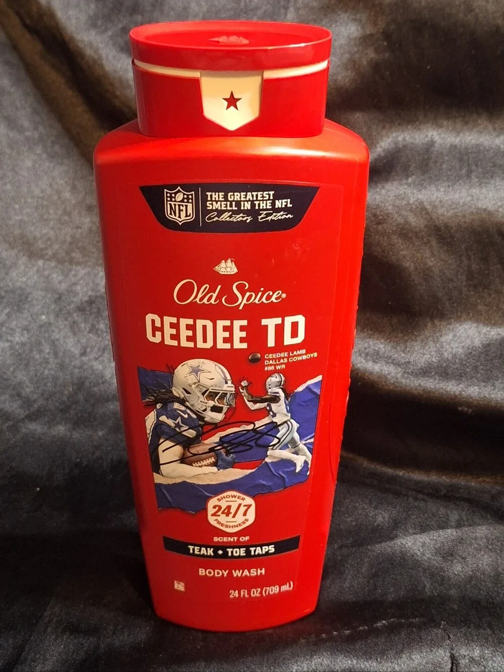NEW Old Spice Ceedee TD Lamb Body Wash~Limited Edition~NFL~Dallas Cowboys~Teak
